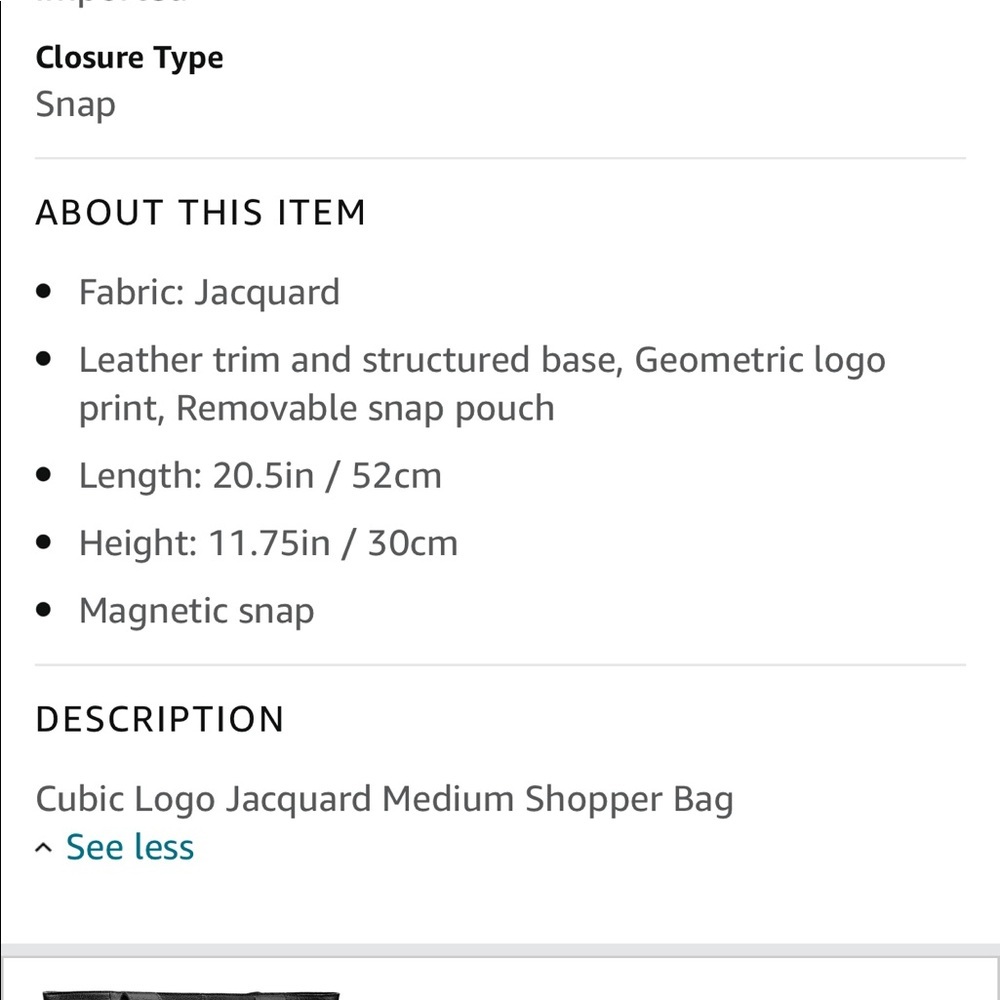 MCM jacquard shopper tote NWT - Picture 7 of 17